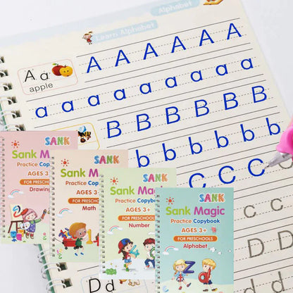 COMBO DE LIBROS MONTESSORI REUTILIZABLES  - 4 en 1